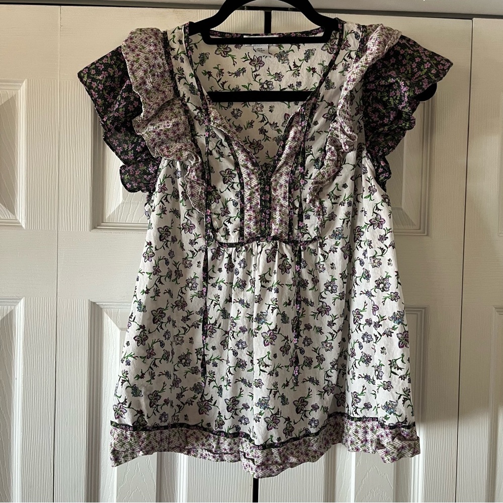 Carolina Belle ruffled top, Women’s M.